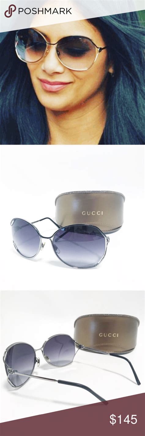 gucci 2846 modified oval sunglasses|Gucci 50mm round sunglasses.